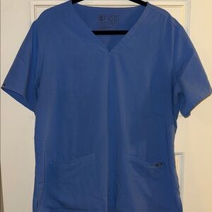 FIGS scrub set in light blue. Size women’s XL